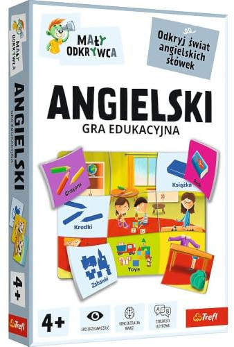 Trefl Englisch - Kleiner Entdecker Lernspiel für Kinder ab 4 Jahren