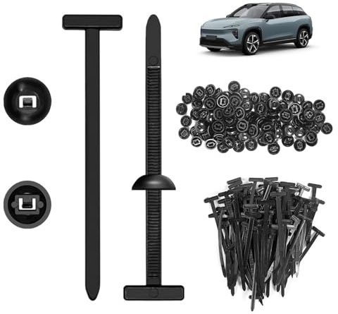 Kit de 300 Bridas Plastico Negro UV, Negras Bridas Para Cables Profesionales, Nailon, Adecuado Para Gestión de Cables, Jardinería, Hogar, Taller, Mantenimiento y Fijación Rápida (300pcs)
