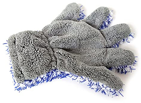 Zqxnt Guanto di pulizia per lavaggio auto Guanto in microfibra per spolverare Guanto in peluche Strumento per la pulizia della casa Facile da usare