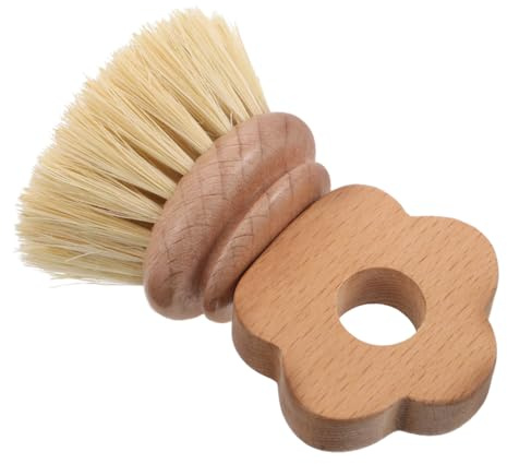 Gatuida Kitchen Cleaning Brush Eco Dish Brush Pot Scrubber Wood Palm Dish Scrubber Kitchen