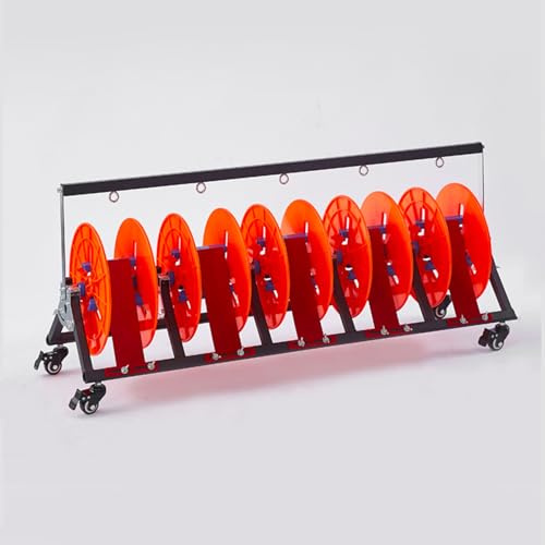 Professional Electrician Cable Caddy with Wheels, Heavy-Duty Wire Spool Rack for Easy Transport and Dispensing of Large Cable Reels