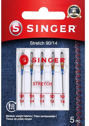 Singer Größe 80/11 Stretch Nähmaschinennadeln 90/14 Size 90