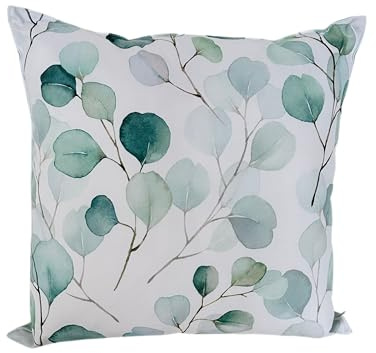 CB Home & Style Outdoor Garten Kissen Wasserabweisend Wasserfest 45 x 45 cm mit Füllung (Eucalyptus2)