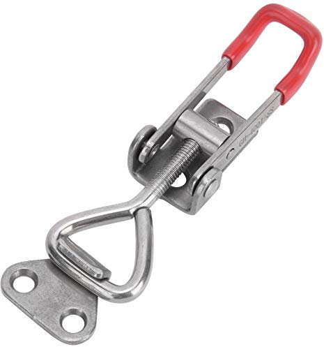 OFUNGO Quick Release Mini Toggle Clamp Fixture，2Pcs Quick Release Clamp 304 Stainless Steel Adjustable Buckle Toggle Clamp Clip 150kg Clamping Force