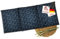 navango® Cojín de grano adecuado para microondas y horno, azul marino, con relleno de trigo, hecho a mano en Alemania, aprox. 50 x 20 cm, 3 cámaras, algodón OEKO-Tex | cuello espalda hombro