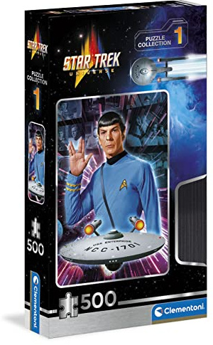 Clementoni - Star Trek - Film Culte - Puzzle de Collection de 500 Pièces - Jeu de Patience et de Réflexion - Format Portrait - Image Net - 49 x 36 Cm - À Partir de 14 Ans
