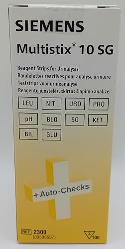 Multistix 10SG Reagent Strips for Urinalysis | Comprehensive Urine Testing | Pack of 100