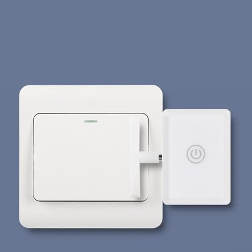 Pulsador de botón de interruptor inteligente, mini robot de control remoto inteligente, interruptor remoto de control del hogar, adecuado para apagar la luz de forma remota, 51 x 54 mm (1)