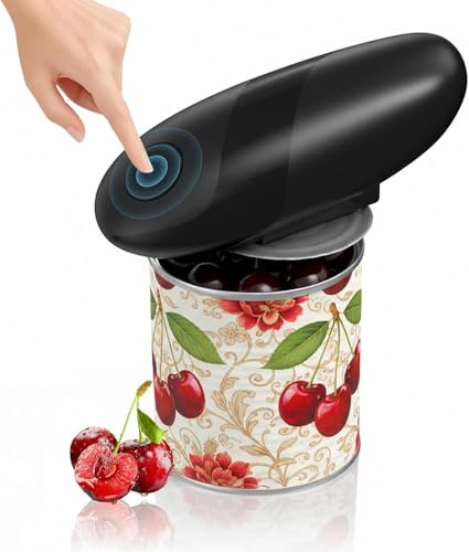 Anluomafuy Ouvre Boite Électrique, Ouvre Boîtes de Conserve Automatique, Ouverture Facile des Boîtes et Bocaux, Opération One-Touch & Levage du Couvercle Magnétique, Gadget de Cuisine Portable