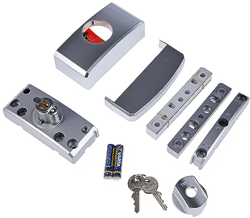 ABUS 78552 Fenster Zusatzsicherung mit Alarm, Silber, Gleichschließend / AL0145