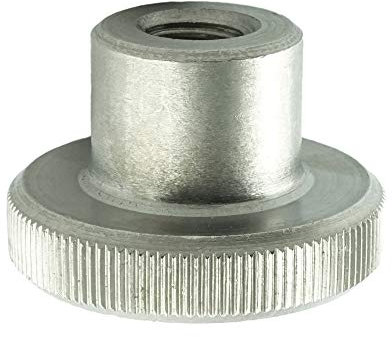 Eisenwaren2000 | M6 Rändelmuttern hohe Form (5 Stück) - Rändel-Mutter DIN 466 - Edelstahl A1 1.4305 - rostfrei