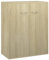 vidaXL Aparador Muebles de Cajones Almacenaje Buffet para Salón Comedor Dormitorio Casa Hogar Oficina de Madera Contrachapada Roble Sonoma 60x30x75 cm