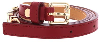 Valentino Gürtel Emma Winter Belt W100 Rosso/Oro rot kürzbar