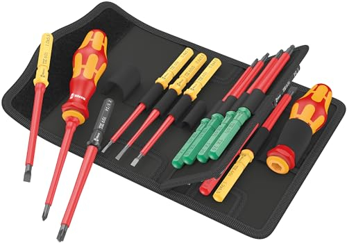 Wera 05006611001 Kraftform Kompakt VDE 17 Universal 1 Tool Finder, 17 pièces