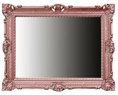 Generisch Cornice per foto barocca oro 50 x 70 cm cornice portafoto antica 70 x 90 cm cornice per foto per matrimonio, insegna pubblicitaria (rame/rosa)