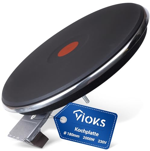 VIOKS kokplatta 180 mm Ø 2000 W 230 V kokfördjupning ersättning för EGO 19.18463.040