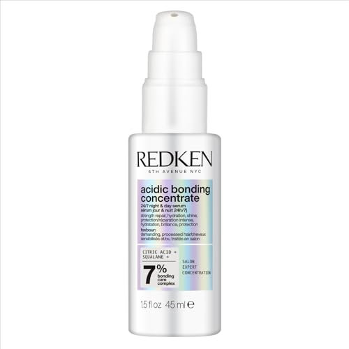 Redken, Siero Notte per Capelli Danneggiati, Capelli Rinforzati e Protetti a Lungo, Azione 24/7, Con Acido Citrico e Acido Poliglutammico e Squalane, Acidic Bonding Concentrate, 45 ml