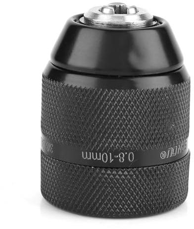 Portabrocas sin Llave, 3 8 Hilos de 0,8 Mm a 10 Mm de Metal para Portabrocas de Destornillador de 0,8 Mm y 10 Mm Herramienta de Conversión Eléctrica Manual a Convertidor