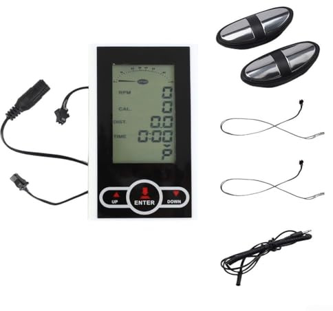Moniteur de vélo d'appartement avec Affichage du Compteur de Vitesse pour vélo Stationnaire elliptique avec Suivi de la Vitesse, des Calories et de la Distance