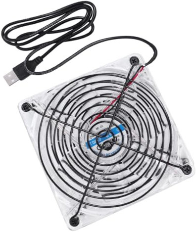NUOBESTY Ventilador De Refrigeración Para Pc Consola De Juegos Receptor Router Luz Led 5v