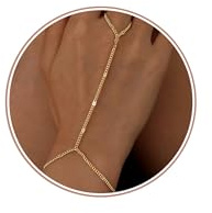 Dochais Armband för kvinnor, justerbar kedja i 14K guld/silver, ringarmband, elegant vattentätt kroppssmycke, present