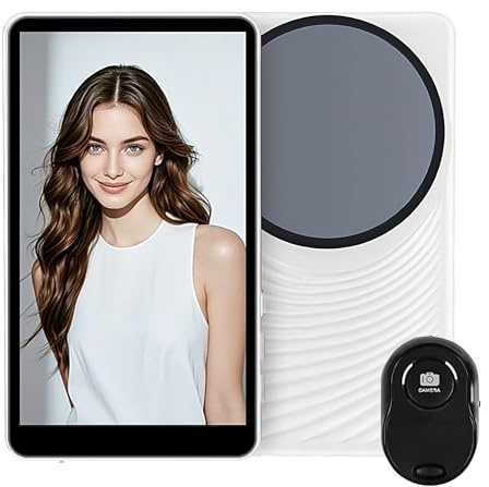 Monitor selfie, pantalla inalámbrica para selfie con función de grabación, accesorio portátil para smartphone para grabar en casa, exterior, interior y viajes
