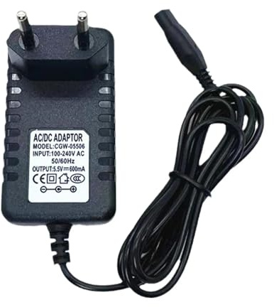 Adaptateur De Chargeur De Câble D'alimentation 5,5 V, Compatible Avec Les Aspirateurs De Vitres Karcher WV WV2 WV5 WV50 WV55 WV60 Plus WV70 WV75, Prise UE De Remplacement