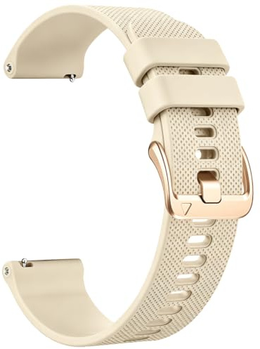 Aurrain 20mm mjukt silikon klockarmband för Galaxy Watch 7/FE/6Classic/4Classic/5/5Pro/Active2/Active40mm/Vivoactive 6/5/3/HR/3Music/AmazfitGTS/2Mini/GTS3/4Mini,Silikon sportarmband för klocka.