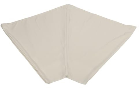 ACOGEDO Ombrellone da Esterno per Patio, Copertura di Ricambio, in Poliestere, Resistente al Sole, da Tavolo, per Mercato, Ombrellone Superiore per 8 Stecche, Bianco, 2,7 M/8,86 Piedi, Baldacchino