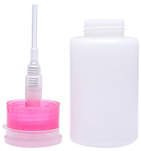 TOYZFRIENDY 3 Stück Nagellackentferner Pumpflaschen 150 ml Verschließbar Kunststoff nach Drückspender für Make Up Nagelentferner Reiseset Rosa Weiß