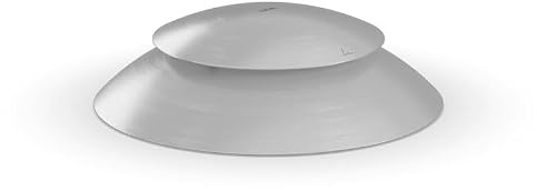höfats - MOON 45 Deckel aus Edelstahl mit Lüftungssystem - Abdeckung zur Vermeidung von Asche- und Funkenflug - Wölbung verhindert Wasseransammlung - Witterungsbeständig, robust, langlebig - ⌀ 33 cm