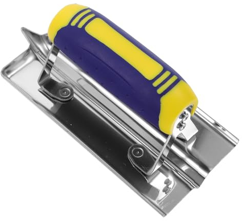 SEWACC Herramienta Manual para Esquinas de Paneles de Yeso de Acero Inoxidable, Llana Afilada para Acabado Preciso en Esquinas Interiores de Hormigón y Yeso, Bordeadora Ergonómica