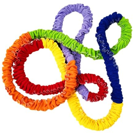 Homyl Banda Elástica Cooperativa, Banda de Ejercicio en Bucle para Juego en Equipo, Accesorio de Ejercicio de Movimiento Dinámico Multijugador para Niños de