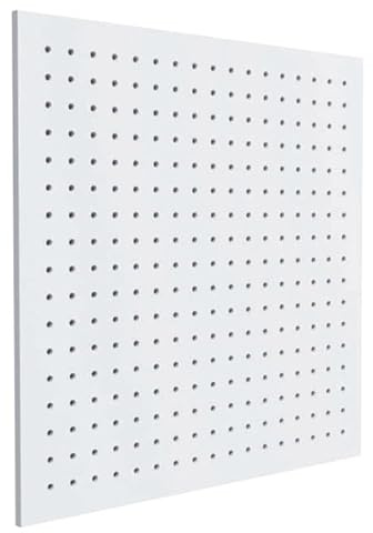 Akifix ITP K05A10 - KYRYOS Panneaux perforés en plaques de plâtre pour plafond suspendu - trou circulaire ø 6 mm - entraxe 30 mm parallèle - 600 x 600 x 9,5 mm/2,16 MQ - 6 pièces en appui épaisseur