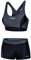 Aqua Speed Zweiteiler Damen | Sport Bikini Set | Bikinis Beachvolleyball | Bademode für Frauen | Schwimmbikini | Zweiteiler | Womens 2-Piece Swimsuit | Gr. 40, 139 Black - Gray - Pink | Fiona