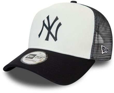 New Era New York Yankees MLB Cap Trucker Kappe Verstellbar Baseball Snapback Weiss - One-Size