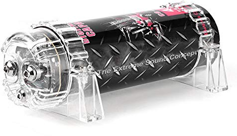 Powercap Car Hifi, Qiilu Power Capacitor, 4 Farad Power Capacitor LED Spannungsanzeige Power Cap Car Audio Verstärker