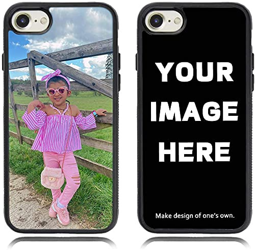 Mobile Stuff Personalised Phone Case For Apple iPhone 8 Plus, Custom Image, Soft TPU Rubber, Shock-Absorbent