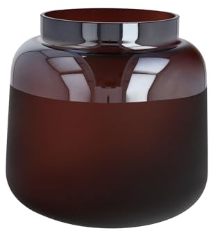 Goebel Vase Rose Hibiscus Accessoires aus Glas in der Farbe Rot, Größe: 20x20x19,5 cm, 23-122-76-1