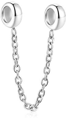 GNOCE Sicherheitskette Charm Edelstahl Schlangenkette Bead Charms für Charm Armband Geschenk für Frauen