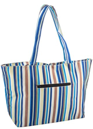 HOMESHOPA Insulated Picnic Cooler Bags, Blue Wide Open Insulated Lunch Bags, Water-Resistant Thermal Leakproof Tote Bag, Portable Reusable Cool Bag for Men Women