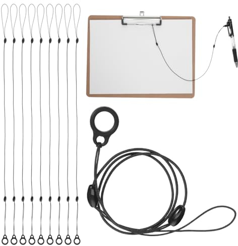 Operitacx Lot De 10 Cordons Rétractables Pour Stylo Signature Cordes Extensibles Anti-Perte Avec Anneau En Silicone Lanières De Sécurité Pour Bureau École Et Usage Quotidien