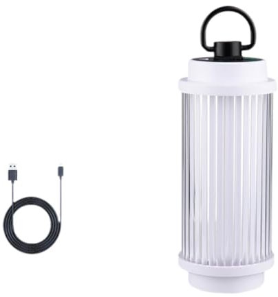 Perfeclan Camping-Laterne, Campinglampe, USB, dimmbar, leicht, zum Aufhängen, Umgebungslicht, Atmosphärenlampe für Rucksackreisen, Indoor-Reisen, Grillen, Weiß