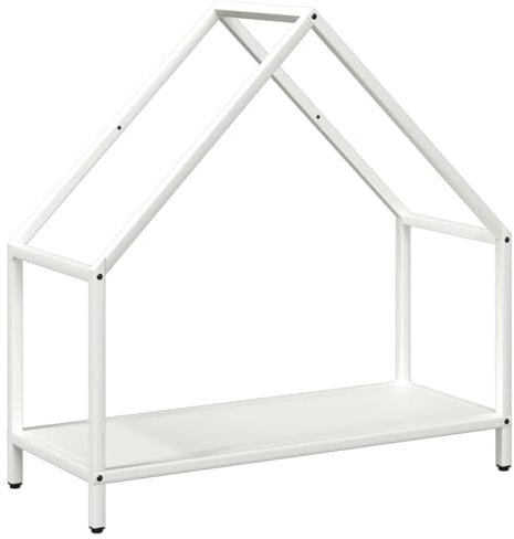 vidaXL firewood rack/holder - cold-rolled steel log storage in white 60x25x60 cm - large capacity & stylish design for indoor use