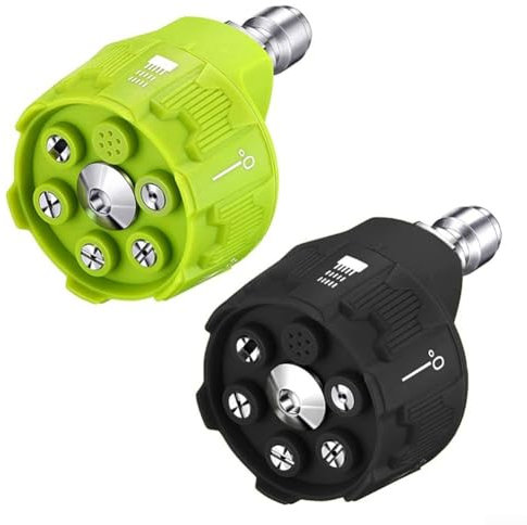 Buse de lavage 6 en 1 efficace avec raccord rapide et modes de pulvérisation réglables pour tous les besoins de nettoyage