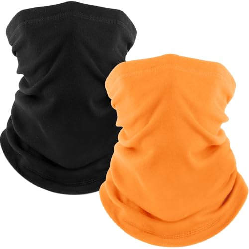 fuinloth 2 Stück Winter Loop Schal Fleece Halswärmer Schlauchschal Warmer