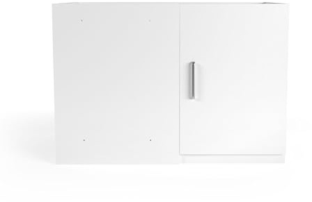 Wasophoogte® Meuble Cuisine - Meuble Bas Cuisine - Module N7-700(P)*1300(L)*910(H) mm - Blanc - Design élégant, Gain de Place et Ergonomique – Facile à Installer
