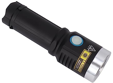 Asixxsix Blacklight Flashlight, 20W 365nm LED Ultraviolet Flashlight USB Rechargeable Portable Handheld Pet Urine Detector Light for Money Jewelry Stain Detection