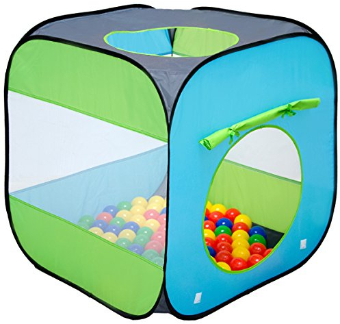 LittleTom Tente de Jardin à Boules 70x70x72cm Jouet pour Jeunes Enfants Bleu