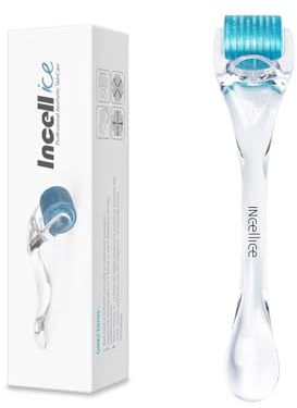 Derma-roller 2,0, 200 ECHTE NADELN, Professionelles Titan Microneedling Roller, Bart Roller Wachstum, Mikronadelroller für Haare Gesicht Kopfhaut & Körper für Mann Frau Zuhause